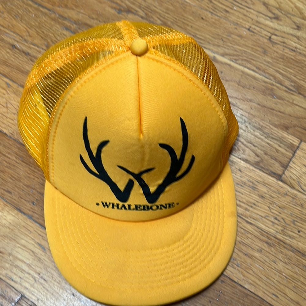 WHALEBONE YELLOW MESH SNAPBACK  TRUCKER HAT BY OTTO one size
